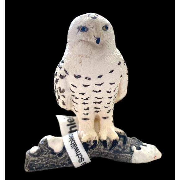 Schleich Snowy Owl Figurine Animal Toy Figure Tag Still Attached - Picture 1 of 6